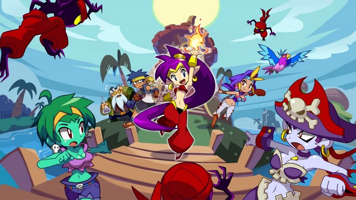 Shantae and Friends in a Tropical Setting