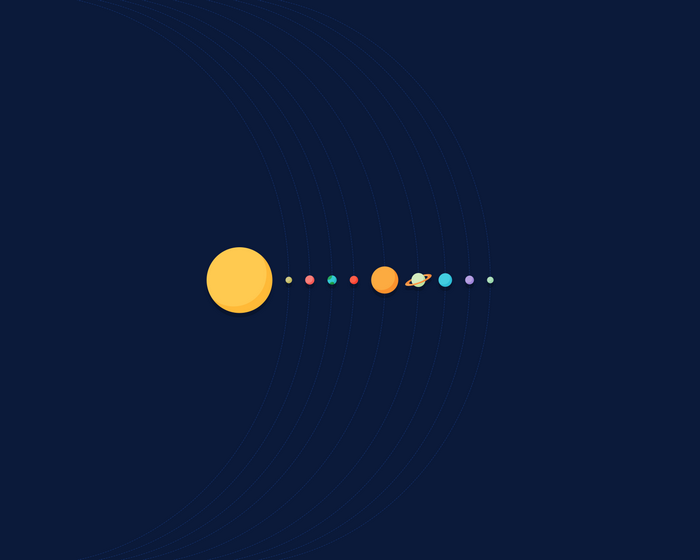 Solar System planets illustration