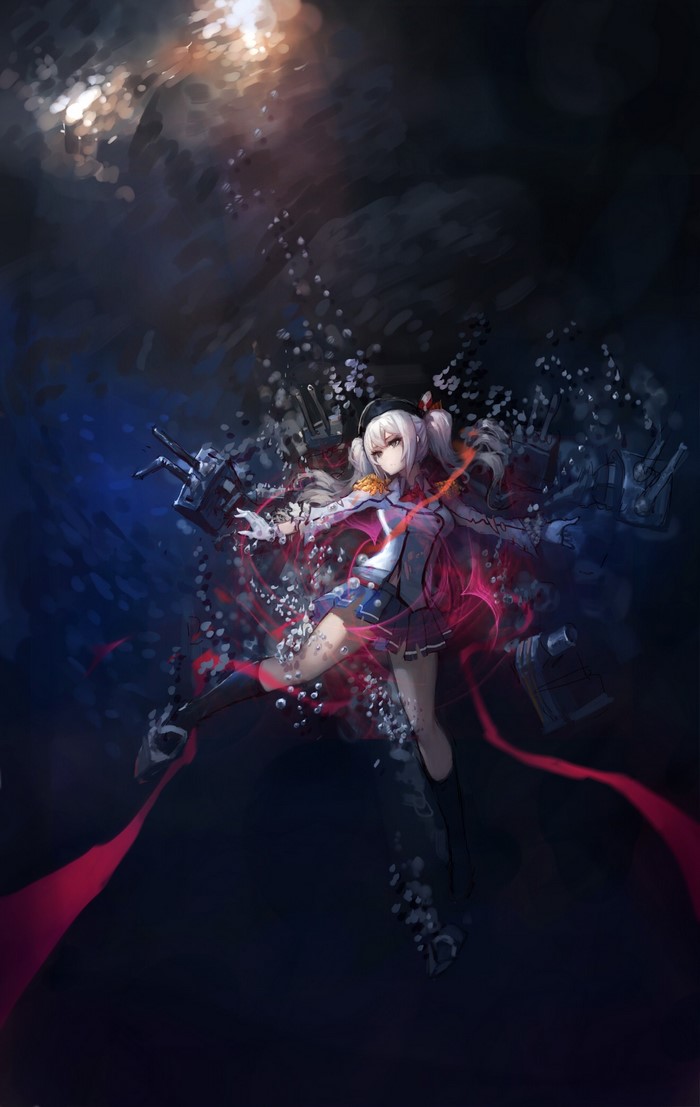 Kashima from Kantai Collection underwater