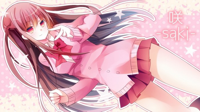 Saki anime illustration