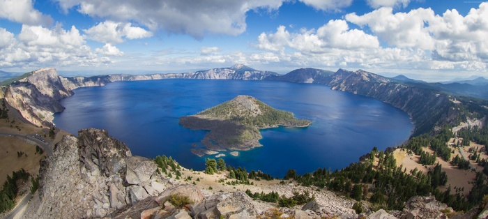 4k, mountain, nature, USA, Crater Lake