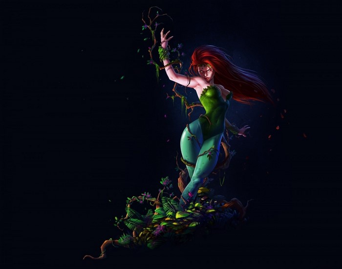 Poison Ivy from DC Comics illustration