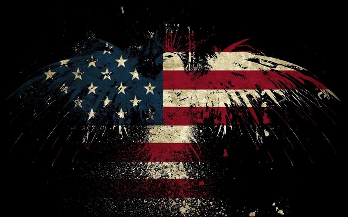 American flag eagle illustration