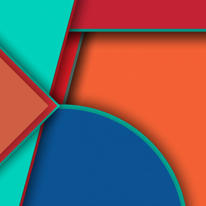 Material Design Abstract Shapes with Shadows