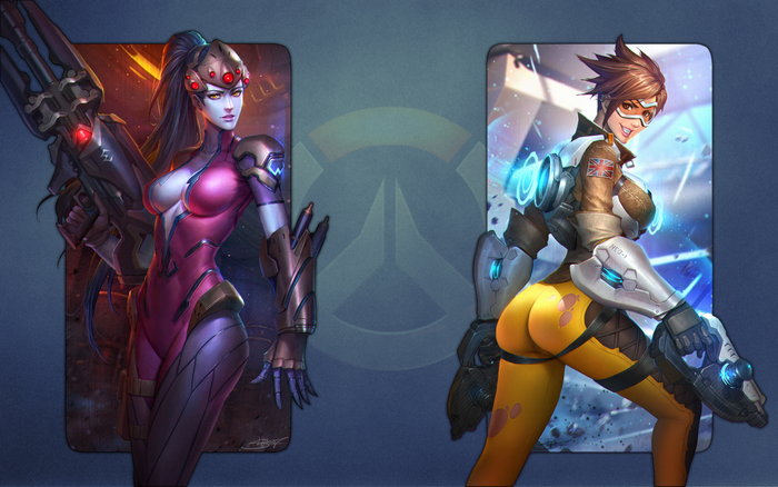 Widowmaker and Tracer from Overwatch