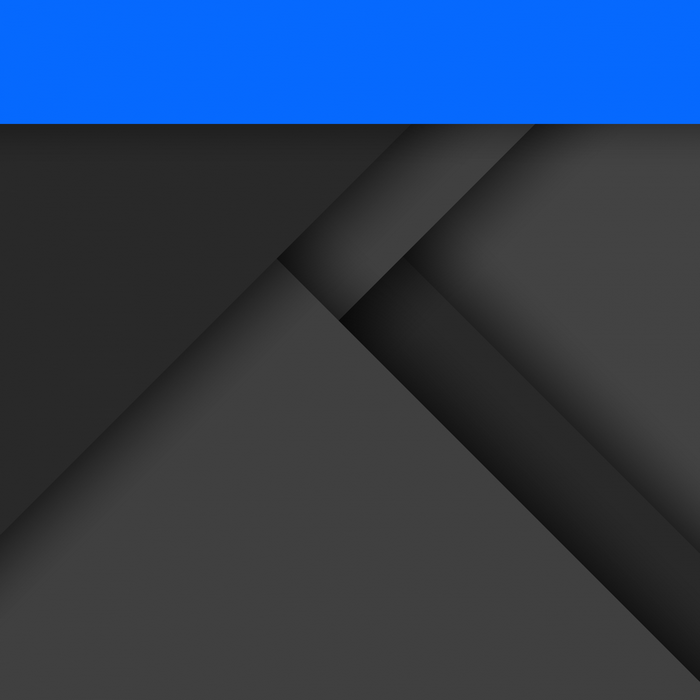 Abstract dark gray material design with blue bar