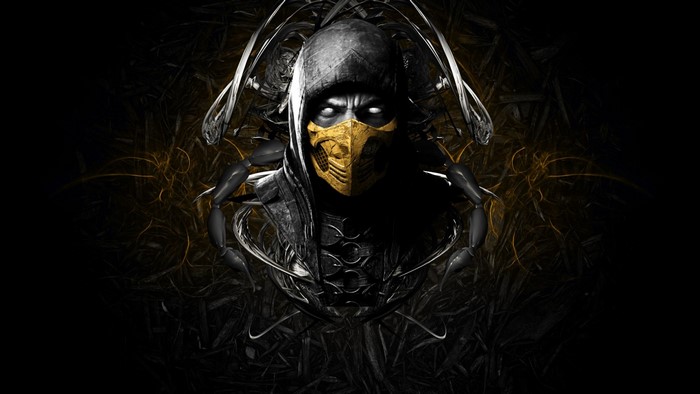 Scorpion from Mortal Kombat X in Dark Illustration