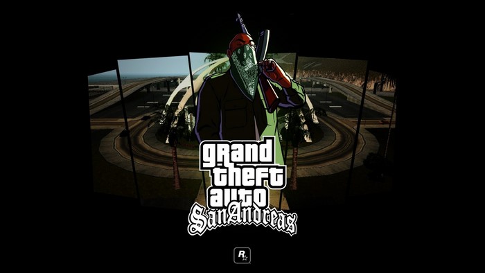 Grand Theft Auto: San Andreas game art with character