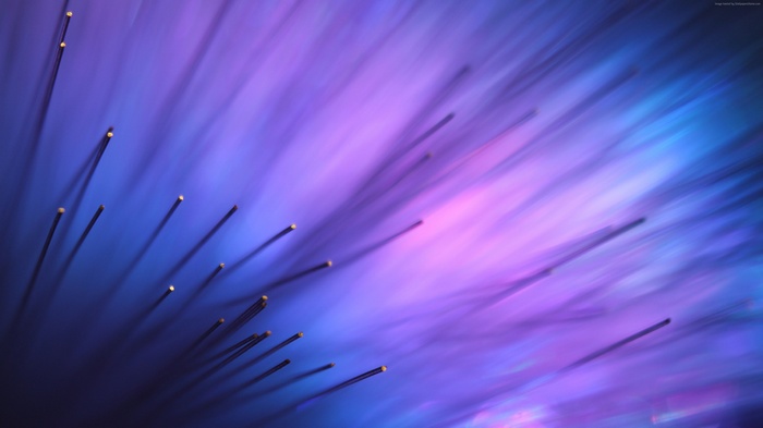 Blue and violet fiber optics abstract 4K