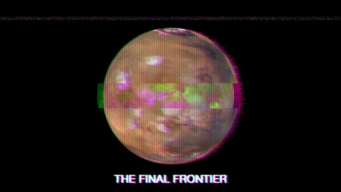 The Final Frontier planet glitch effect