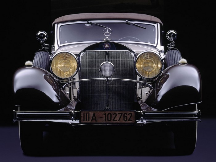 Vintage Mercedes-Benz convertible car