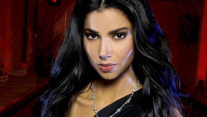 Roselyn Sanchez with long black hair and necklace