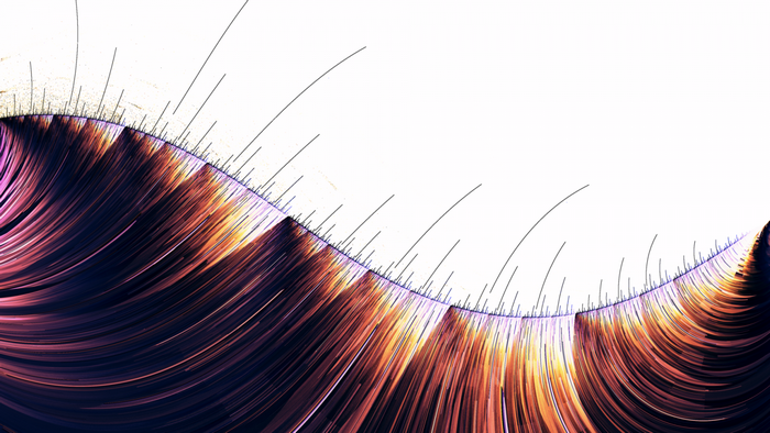 Abstract fractal pattern with flowing lines