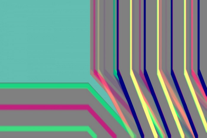 Abstract geometric pattern with colorful lines