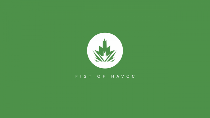 Fist of Havoc logo with text