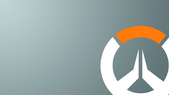 Overwatch logo on a gray background