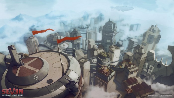 Seven: The Days Long Gone concept art city