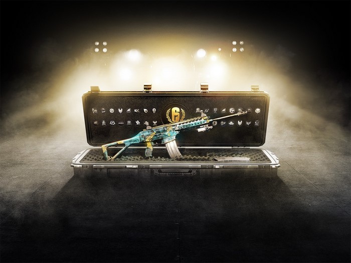 Rainbow Six Siege weapon in a case
