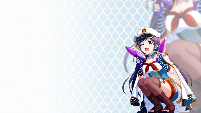 Toujou Nozomi from Love Live holding toy guns