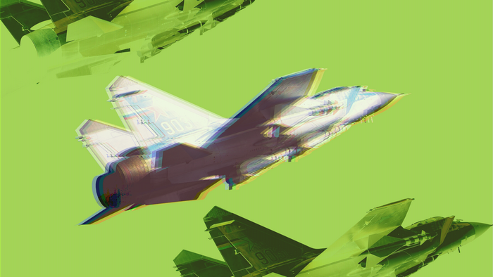 Multiple fighter jets in a stylized illustration