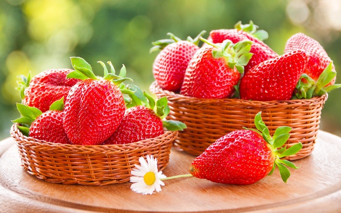 strawberry, 4k