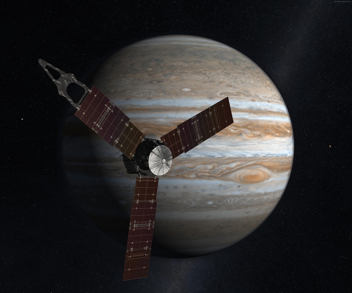 Juno spacecraft near Jupiter, NASA