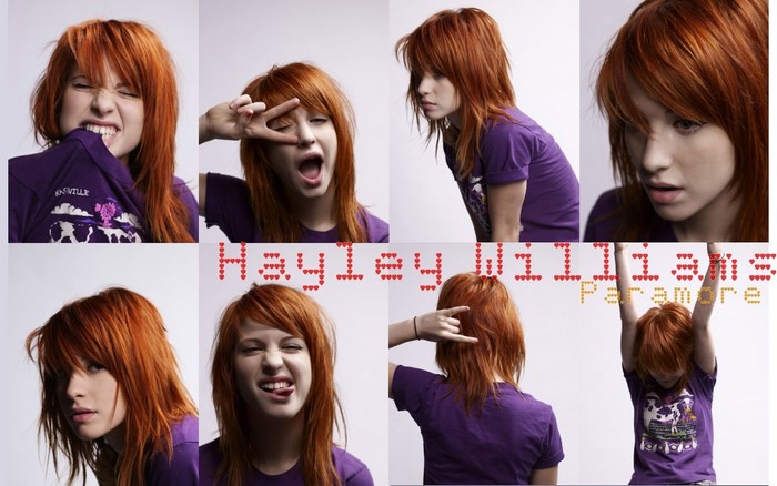 Hayley Williams from Paramore collage