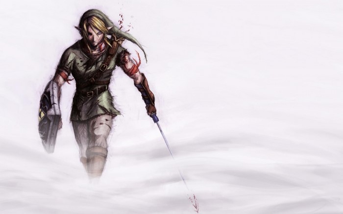 Link from The Legend of Zelda, injured