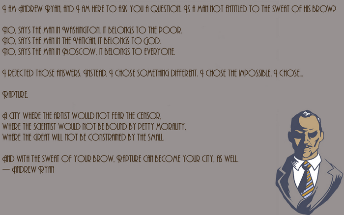 Andrew Ryan quote from BioShock