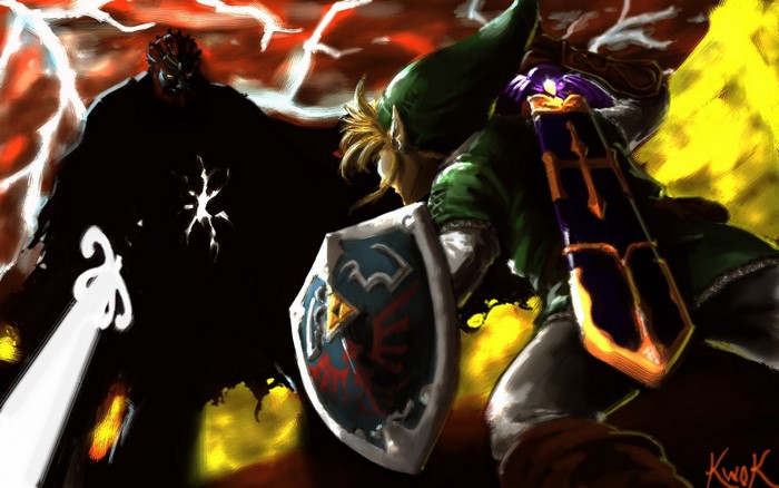 Link and Ganondorf from The Legend of Zelda