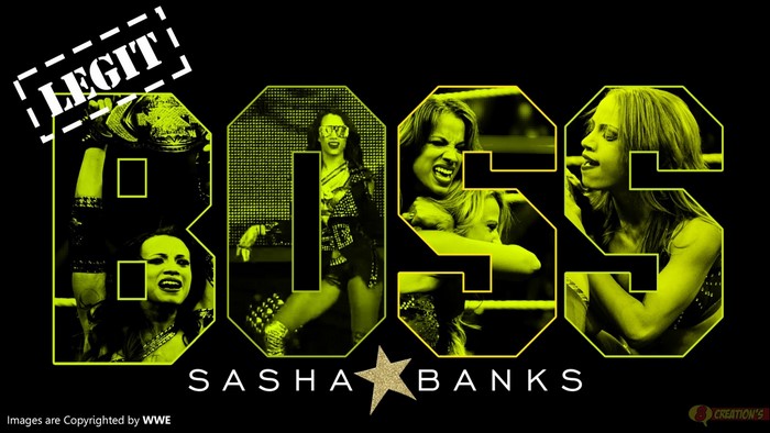 Sasha Banks BOSS WWE Poster