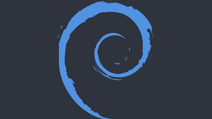 Debian logo spiral illustration