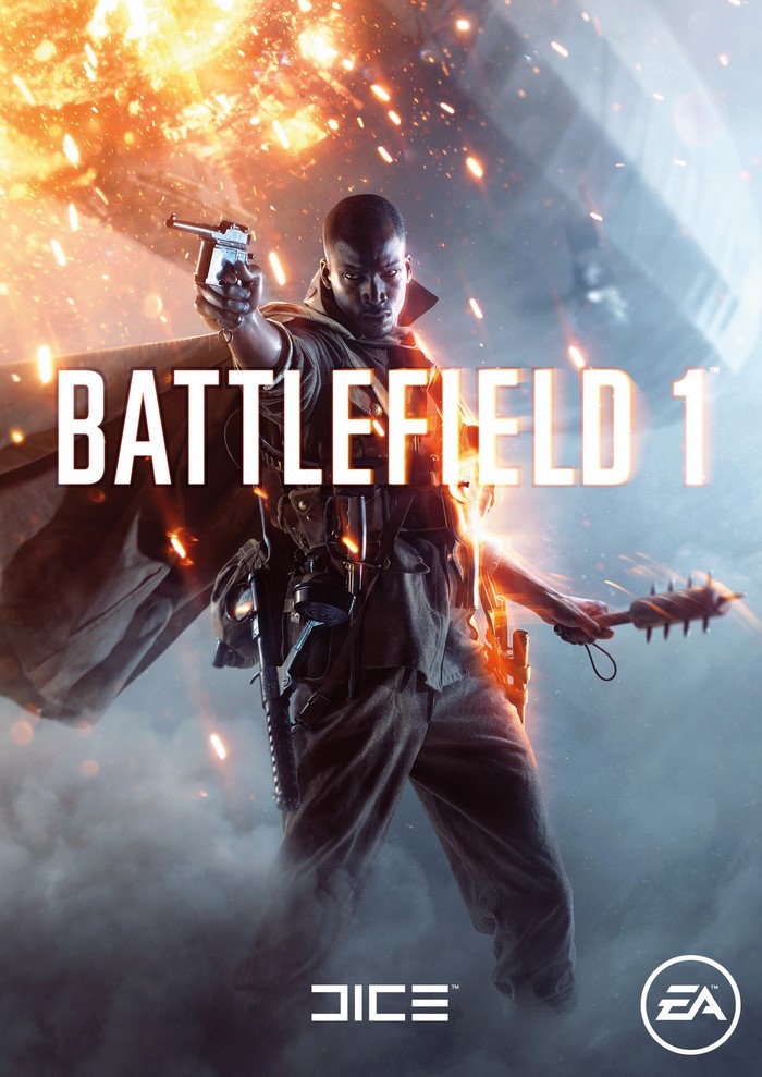 Battlefield 1 poster with soldier