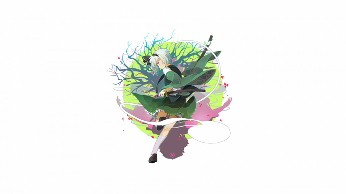 Konpaku Youmu from Touhou with a katana