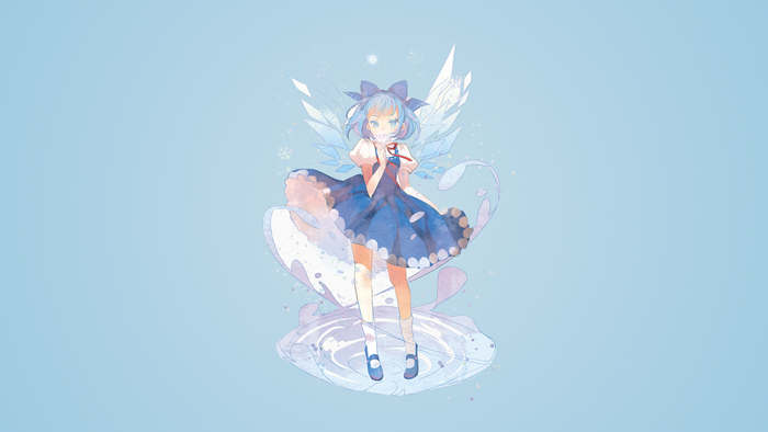 Cirno from Touhou Project with ice wings
