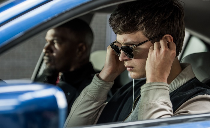 Ansel Elgort and Jamie Foxx in Baby Driver