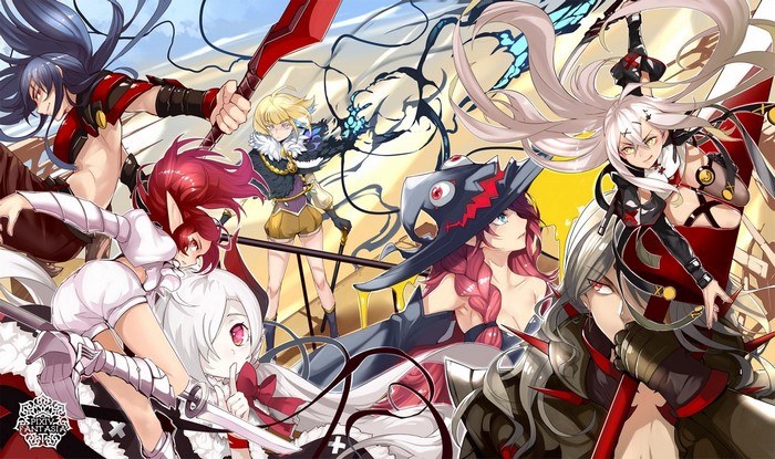 Pixiv Fantasia T characters illustration