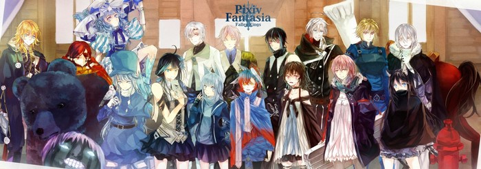 Pixiv Fantasia Fallen Kings anime characters