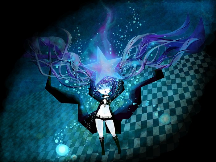 Black Rock Shooter with a Star and Wings