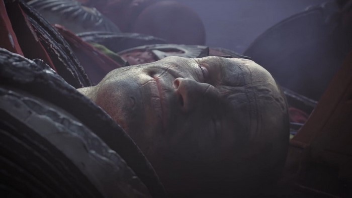 A character from Warhammer 40,000: Dawn of War 3