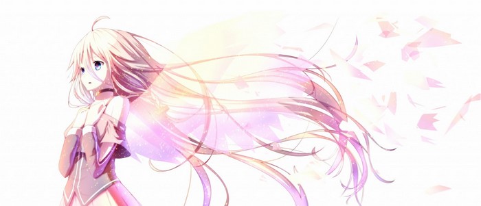 IA Vocaloid anime girl with long hair