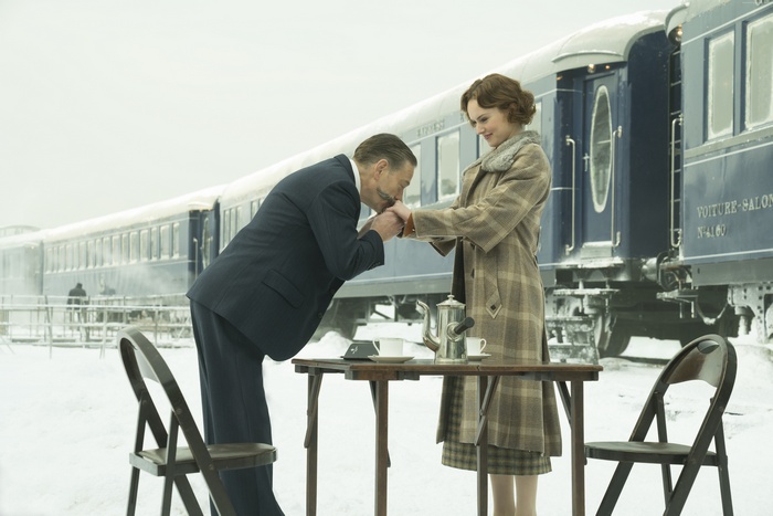Kenneth Branagh and Daisy Ridley from Murder on the Orient Express