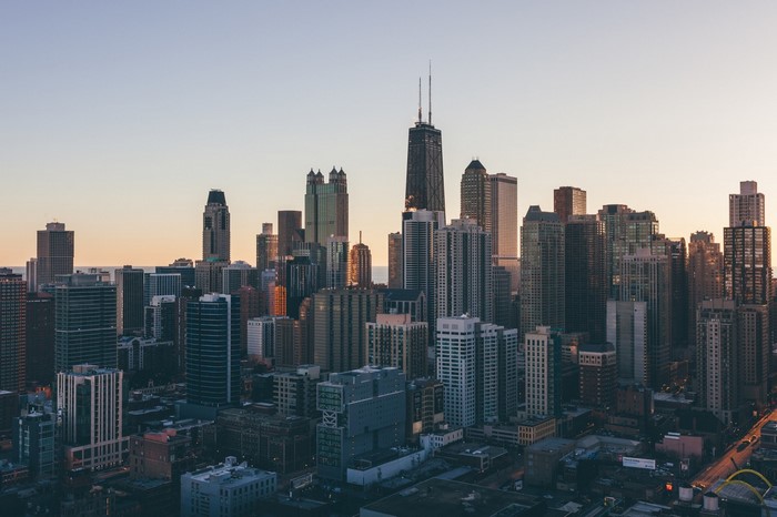 Chicago Skyline at Dusk