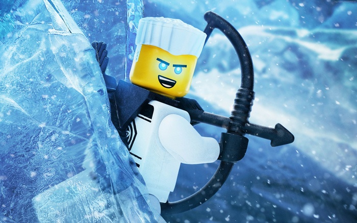 Zane from The LEGO Ninjago Movie with a bow