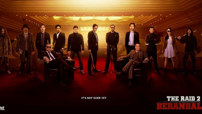 The Raid 2 Berandal movie poster with cast