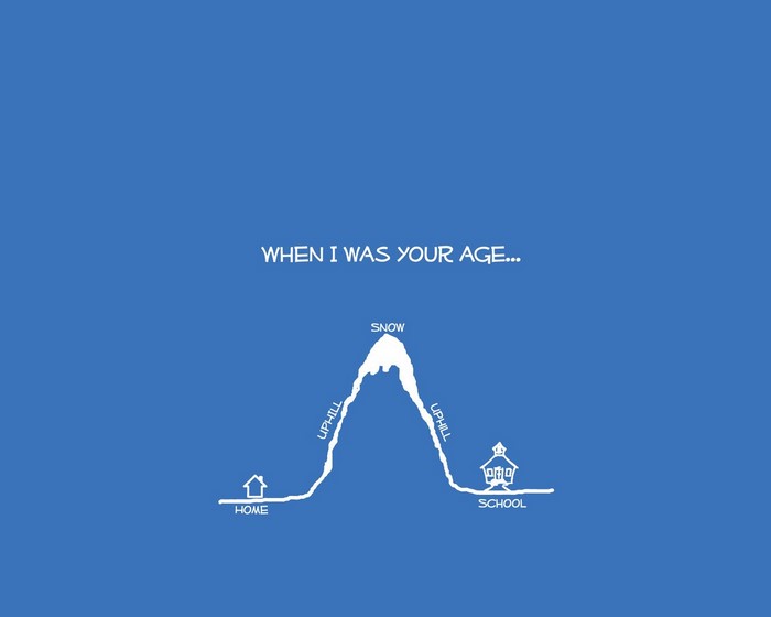 When I Was Your Age humor illustration