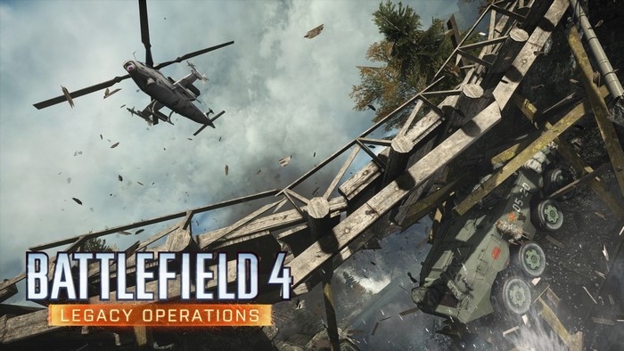 Battlefield 4 Legacy Operations helicopter and tank