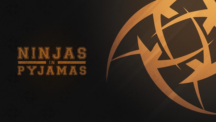 Ninjas In Pyjamas logo with abstract design