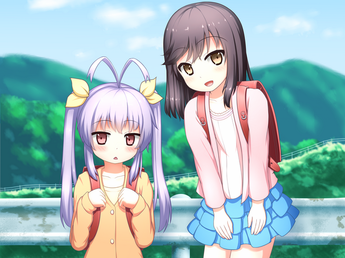 Miyauchi Renge and Ichijou Hotaru from Non Non Biyori