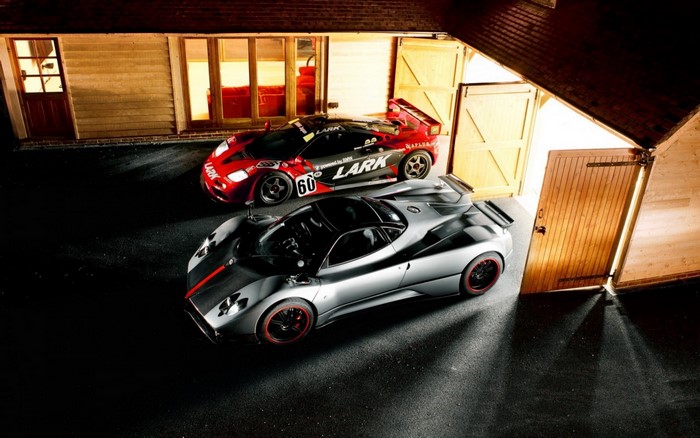 Pagani Zonda Cinque Roadster and McLaren F1 GTR